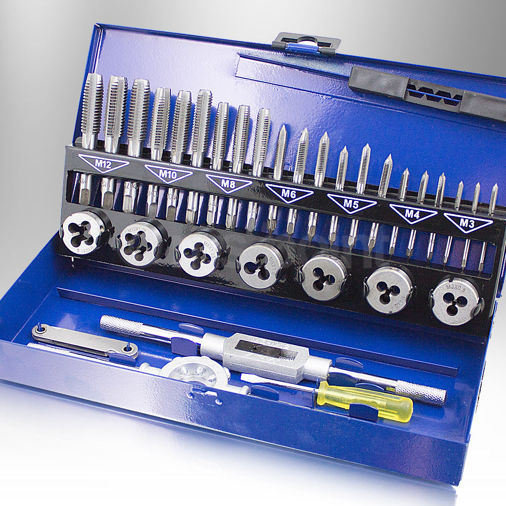 Burkit 3/8 Zoll-24 UNF Gewindeschneider Linkshänder - Rundes Schneideisen Für Maschinengewinde