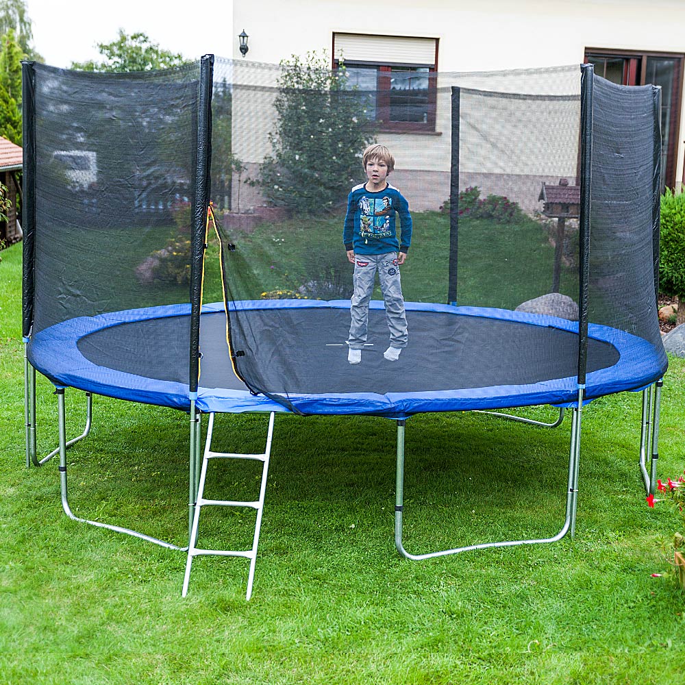 400 cm Outdoor Trampolin Gartentrampolin Fitness 4,00m Komplettset für
