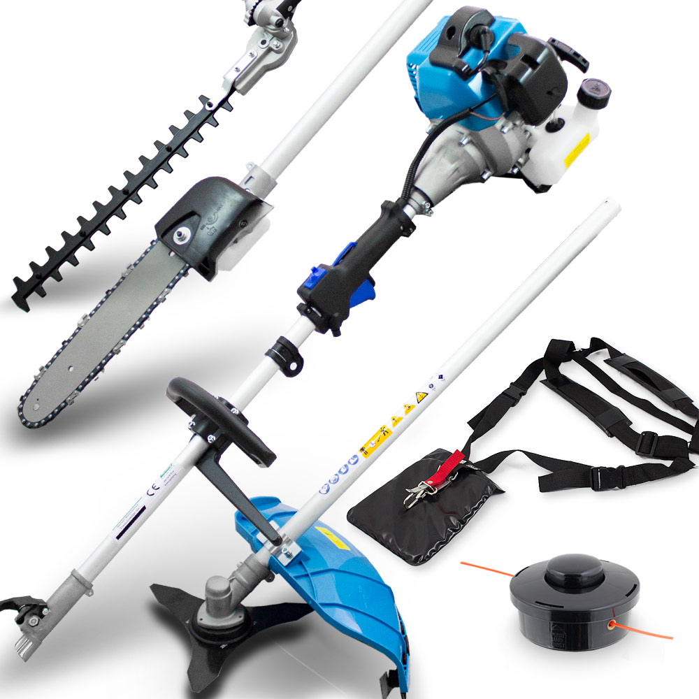 5in1 Benzin Heckenschere Motorsense Rasentrimmer ...