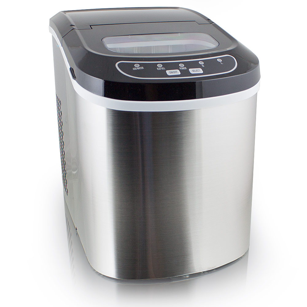 Nutrilovers Eiswürfelmaschine NUTRI-ICE MAKER – Edelstahl-Eisbereiter Für Transparente Eiswürfel In 2 Größen (S/L), Inkl. Moscow Mule Becher & Rezeptbuch – Perfekt Für Cocktails & Partys
