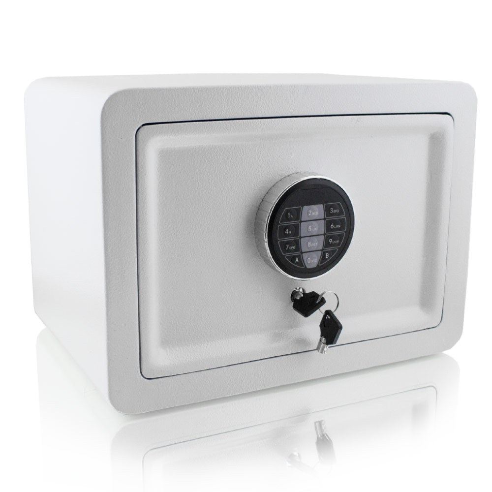 Elektronischer Tresor Safe 8.5L - Wandtresor Mit Zahlenschloss & Innenbeleuchtung