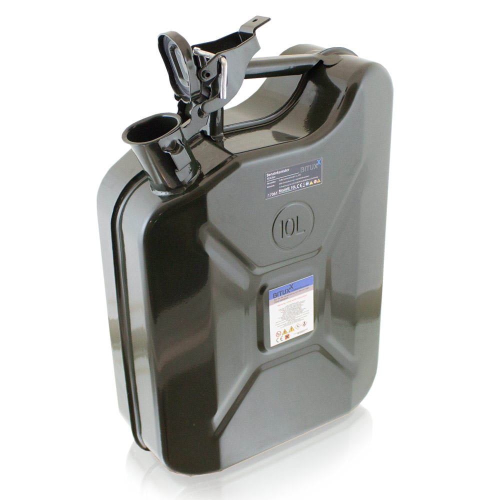 Benzinkanister 10 Liter, Krafstoffkanister UN-geprüft